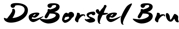 DeBorstel Brush font preview